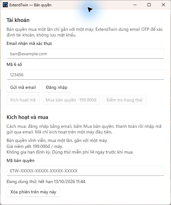 Ảnh thực tế dùng thử và kích hoạt